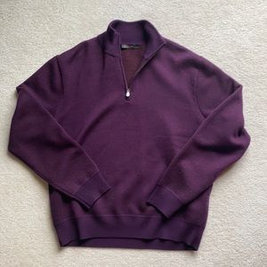Great Mens Purple Heavyweight sweater J Hilburn